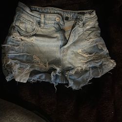 Ripped Jean Shorts