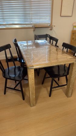 Black dining chairs