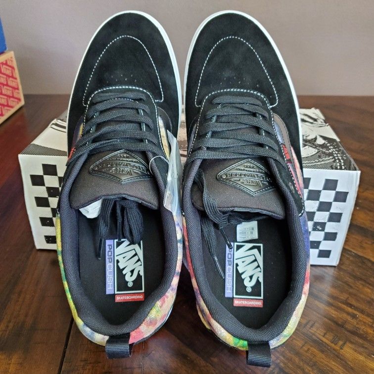 Vans Kyle Walker Tie Dye Terry Black Men Size 13 display picture 3