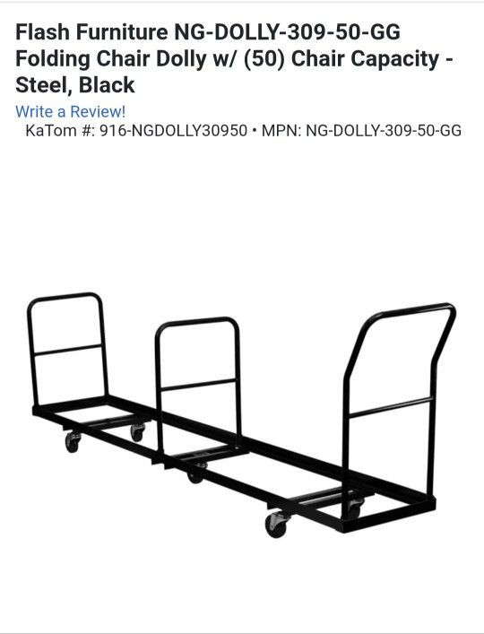 Chair Dolly (New) Have 2 of them $50 each ... Fits 50 Chairs .. 