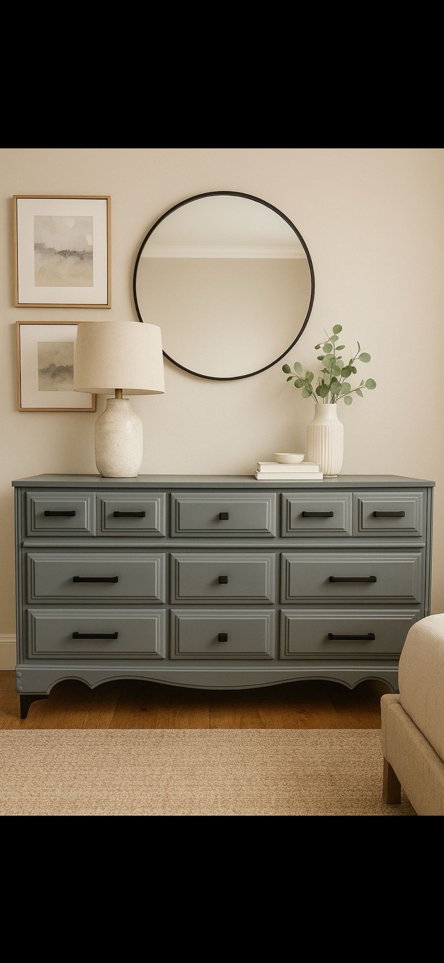 ✨ Beautiful Gray 9-Drawer Dresser – $600 OBO ✨