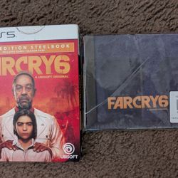 Ps5 PlayStation 5 Far Cry 6 Gold Steel Edition Brand New Sealed With Microfiber Cloth