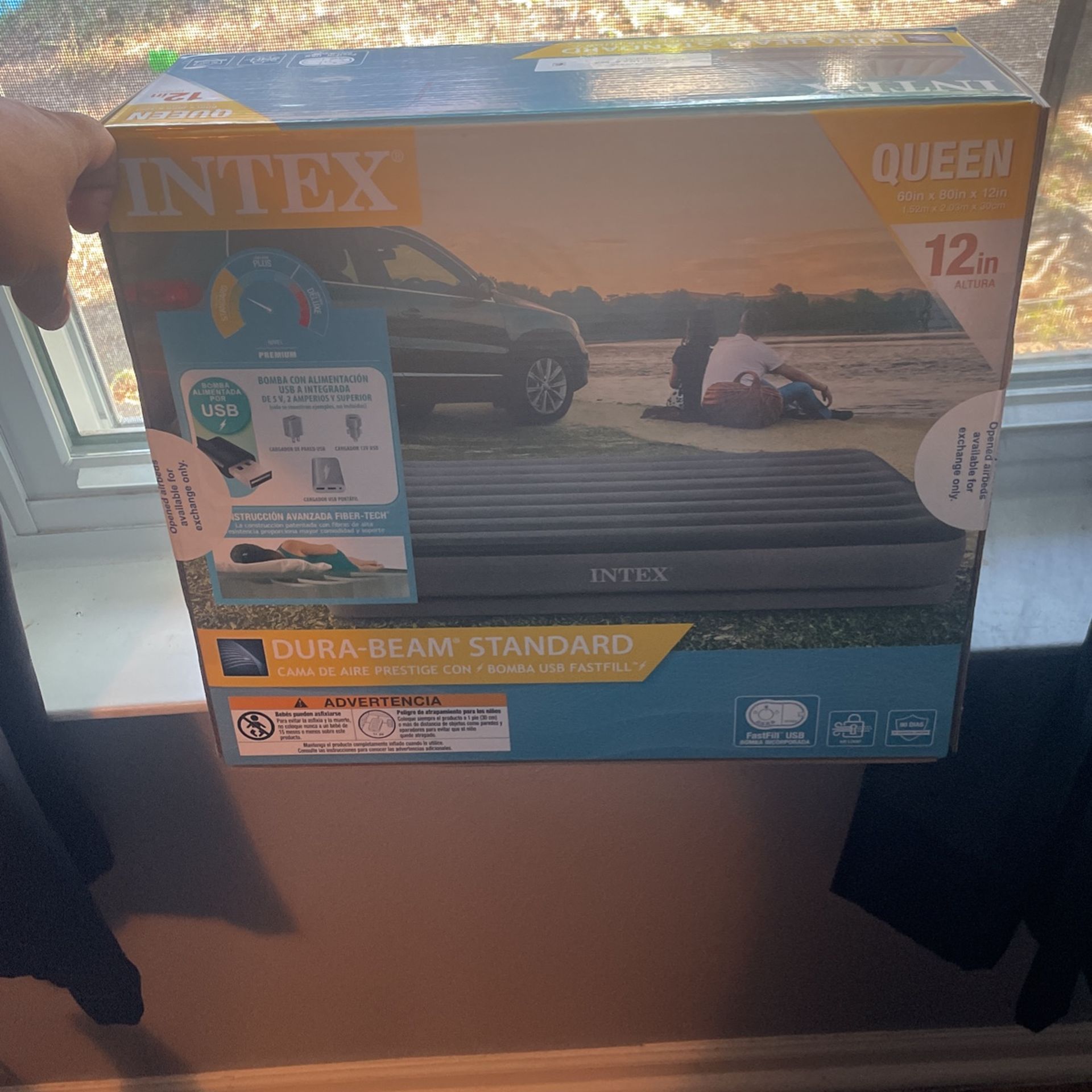 Intex Air Mattress Queen 12 In