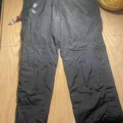 Black Reebok wnba pull off sweatpants with adjustable waist 