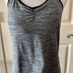  Womens Nike Dri-Fit Padded Tank Top Gray—Size XL.