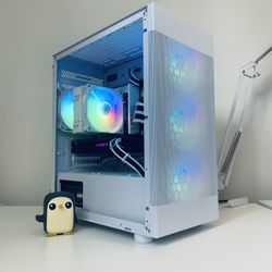 White Gaming PC | 250+ FPS Fortnite