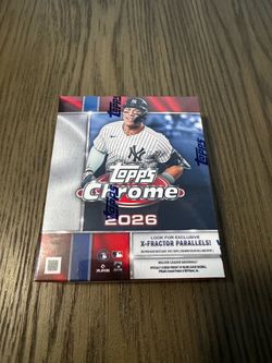 2026 Topps Chrome Baseball Factory Sealed Mega Box (42 cards)