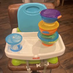 Toddler Dining/Booster Chair & Snack Containers