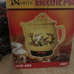Brand New Narita Electric Pot NEP-480 — 4 Quart (Never Used!)
