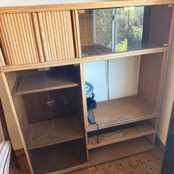 FREE wood TV stand / entertainment storage