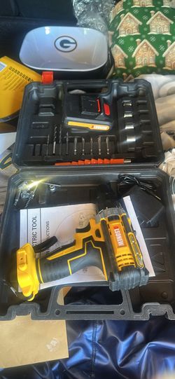 Electric drill with charger