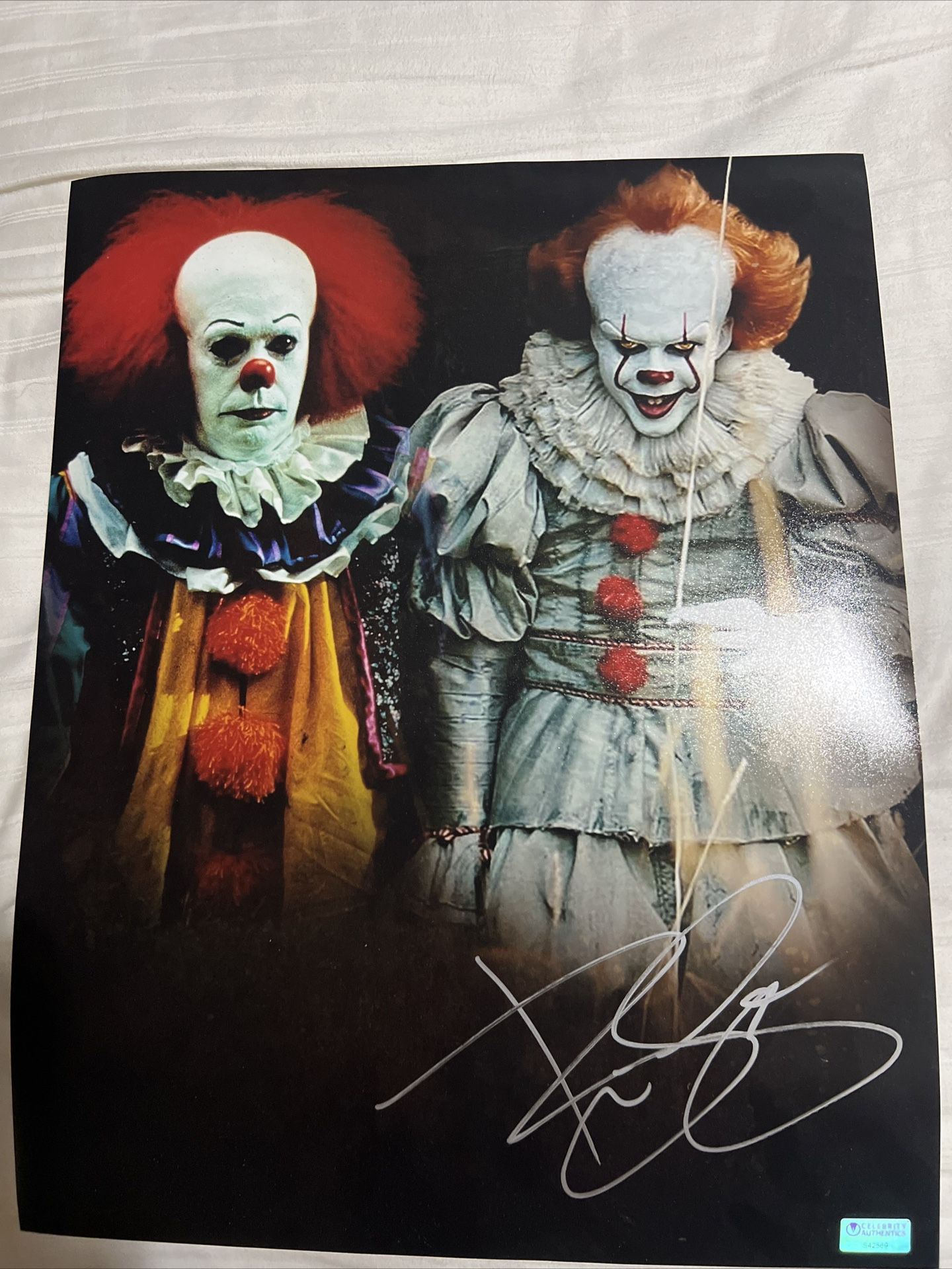 Bill Skarsgard Signed It 11x17 Movie Poster Photo Celebrity Authentic