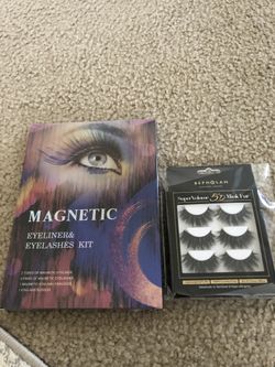 New Unopened Magnetic Eyelashes & Liner 