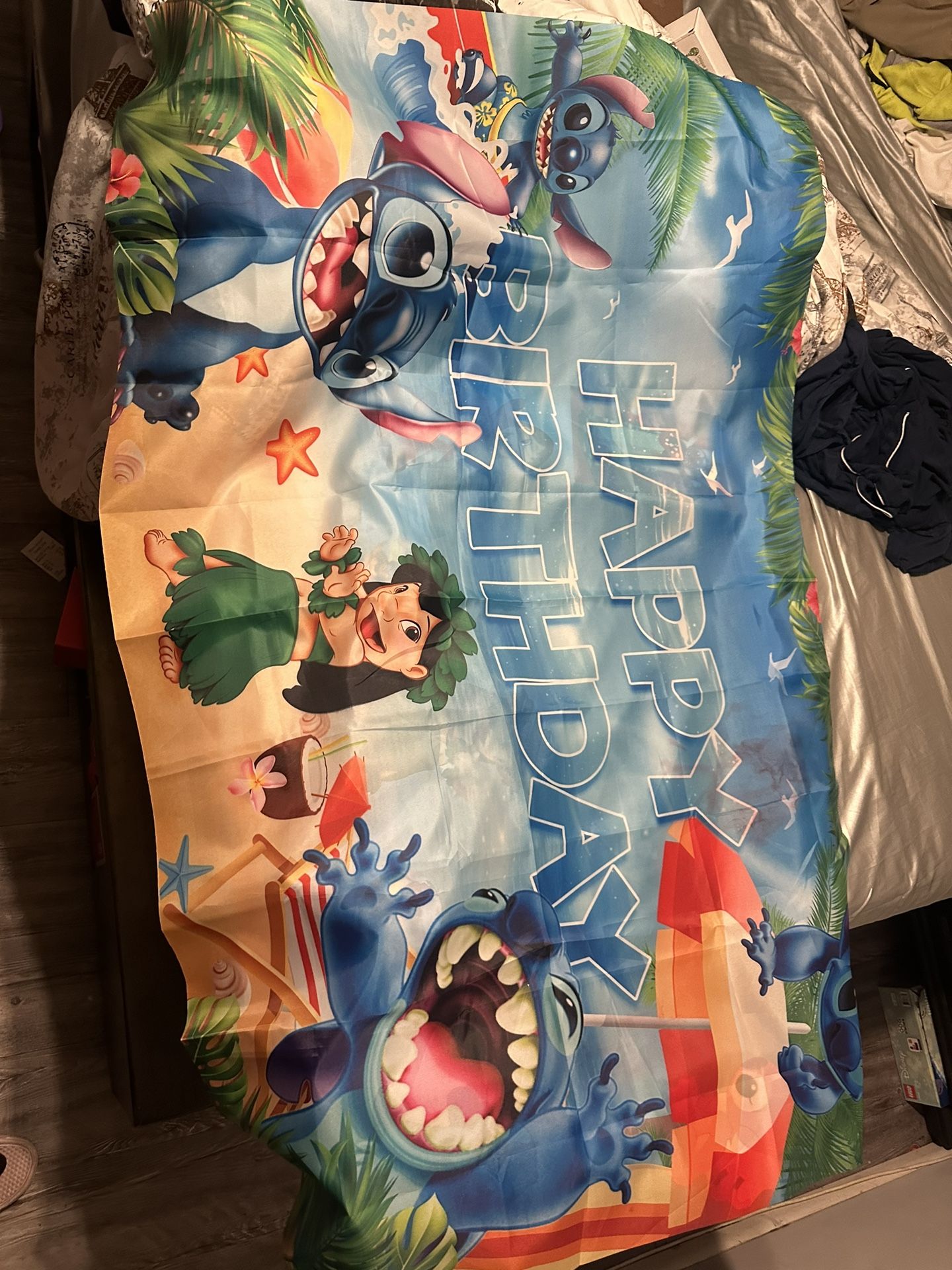 Stitch Birthday Banner 