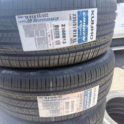 235/55R18 Set Of 4 Kumho Hp71 New Tires 