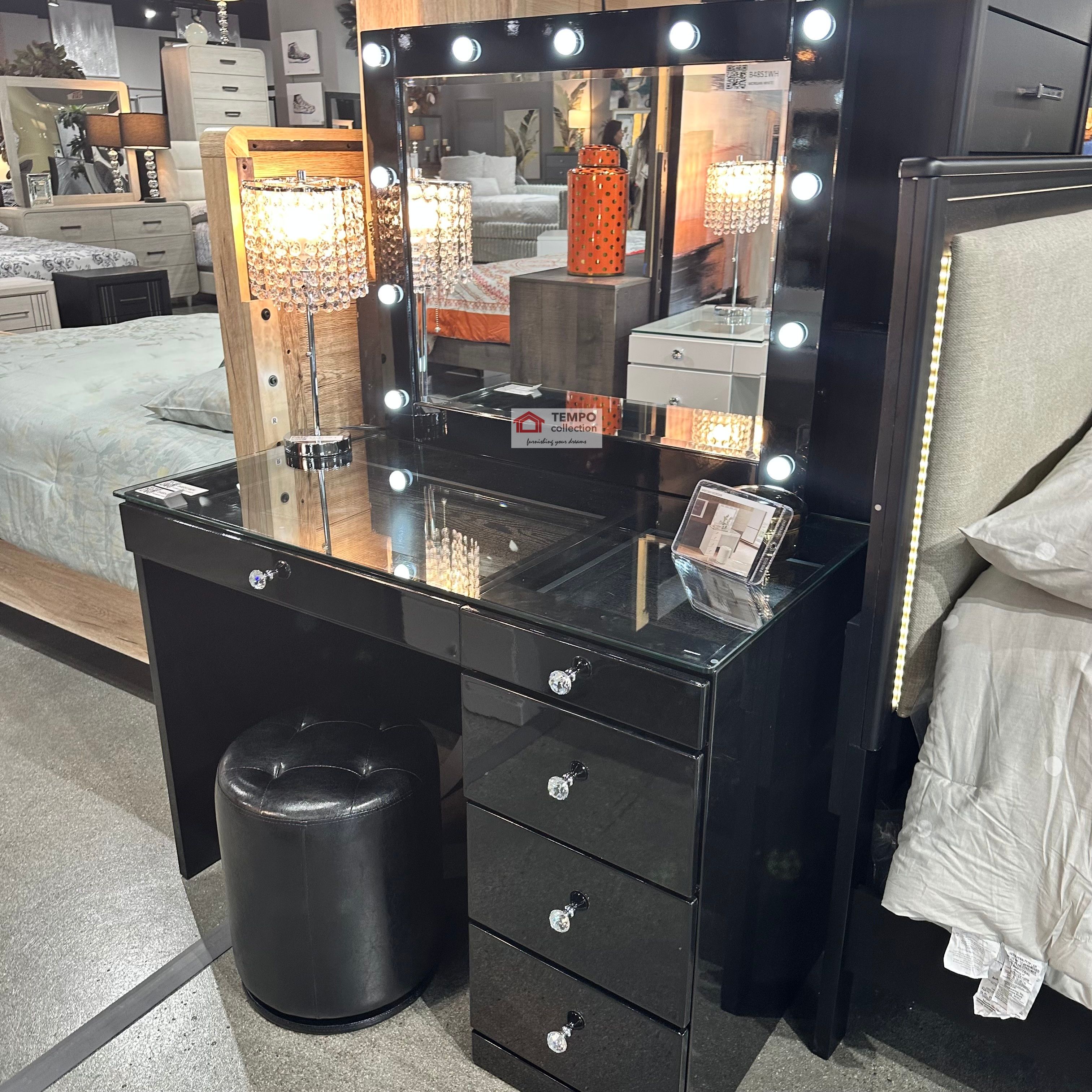 Vanity Set, Bedroom Vanity BLACK