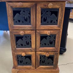 Accent End Table With Drawers
