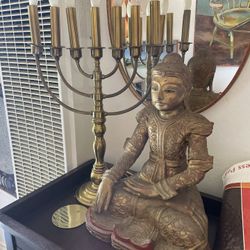 Vintage Brass Holiday Lamp 
