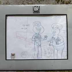 Family Guy Original Animation Art Cleveland Loretta Quagmire with COA