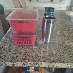 fruit organizer and water Battle  all from 10$