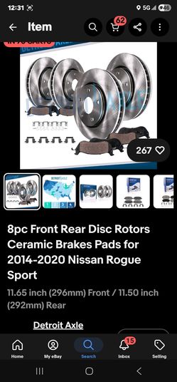 2014 - 2020 nissan rogue sport brake kit