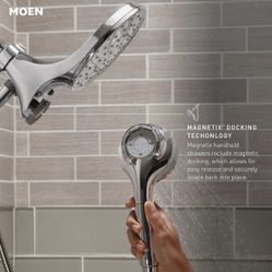 MOEN MAGNETIX Multi-Function Shower + Hand-shower Combo