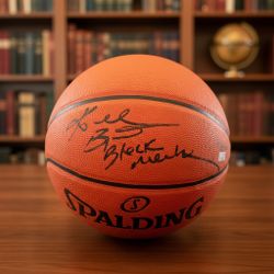 Signed Kobe Basketball with inscription.
