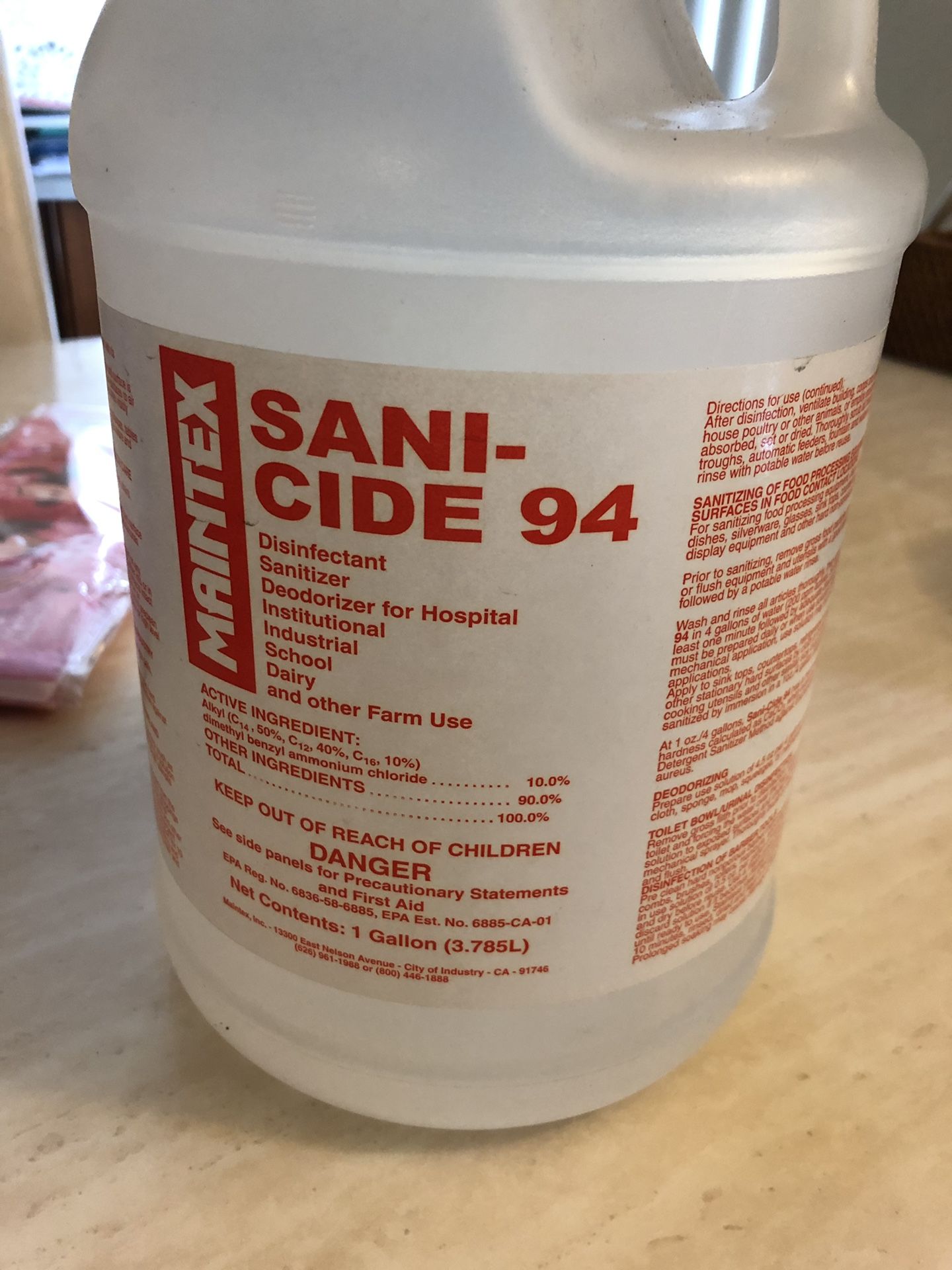 Maintex Sani-Cide 94 Disinfectant Concentrate
