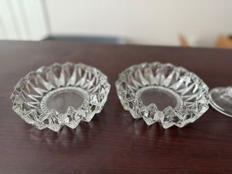 Vintage Crystal Glass Bowl Set