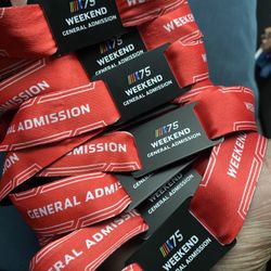 NASCAR Chicago 2023 Street Race GA SUNDAY Wristbands 