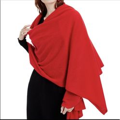 Red Cashmere Scarf/Wrap