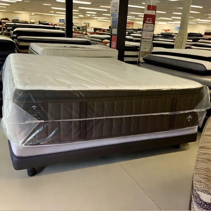 Queen Size Mattress Stearns & Foster LUX ESTATE Moore Pillow Top Firm 14” Inches Thick New From Factory Same Day Delivery 🚚
