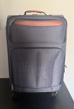 Protege 3-Piece Softside Luggage Travel Set, Includes Medium Checked Luggage, Carry On Duffel and Bording Tote, Gray