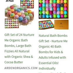 Nurture Me Organics Bath Boms