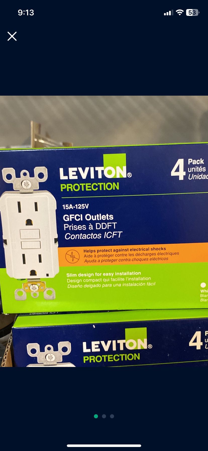  7 New Boxes Of 4 Pack Of Leviton GFI Outlets 
