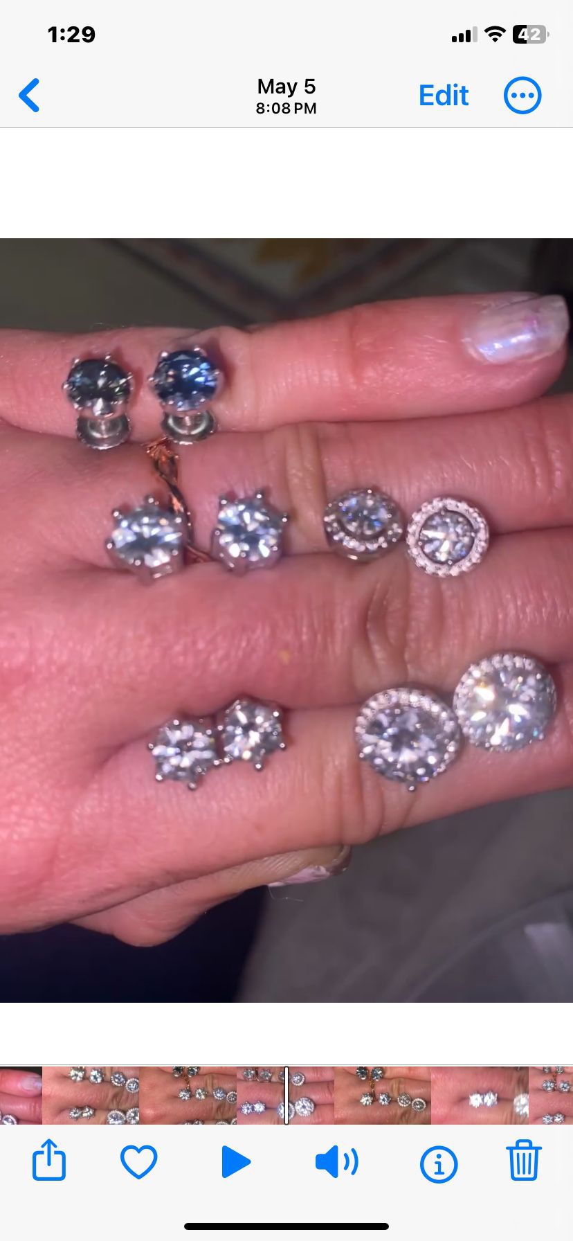 certified lab created diamond earrings 