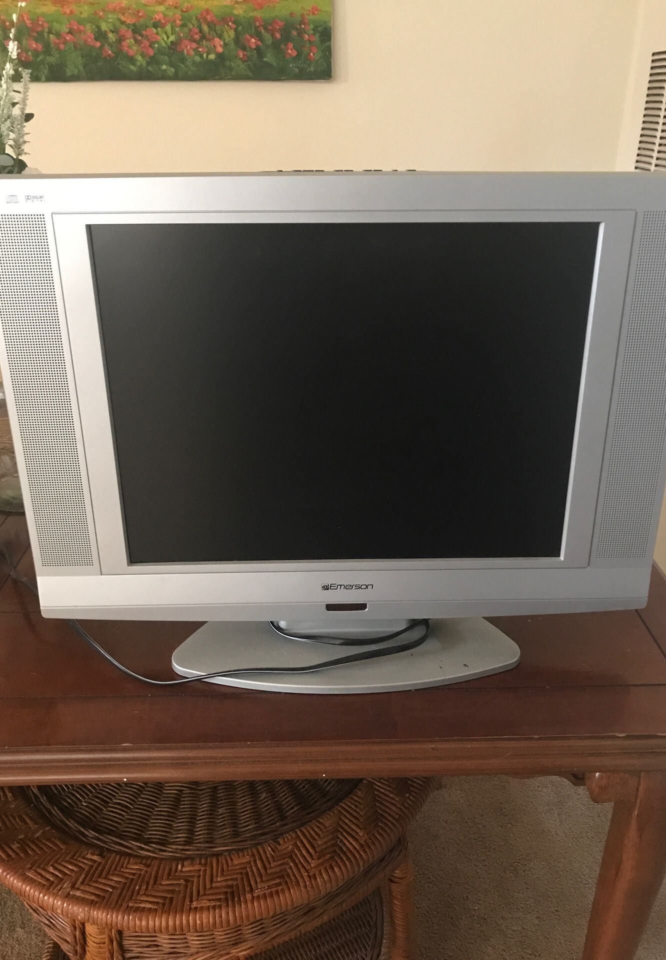 Emerson TV 19” with built in DVD player