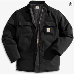 Carhart Black Jacket Insulated Heavy Duty