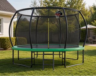 Trampoline with Basketball Hoop 12FT Brand New In Box PRICE FIRM