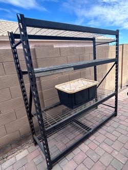 Industrial shelving unit “heavy duty” rack, shelves, storage unit.