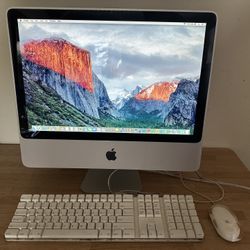 VINTAGE INTEL APPLE iMAC 20" DESKTOP A1224 - FOR COLLECTORS