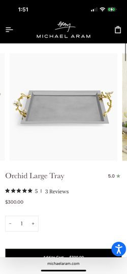 Michael Aram Orchid Large Tray