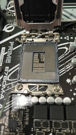 Motherboard with bent pins