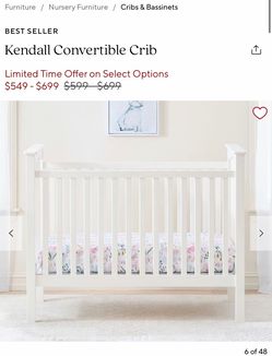 Kendall Convertible Crib never used (decided to co sleep)