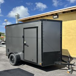 New 6x10 Enclosed Cargo Trailer