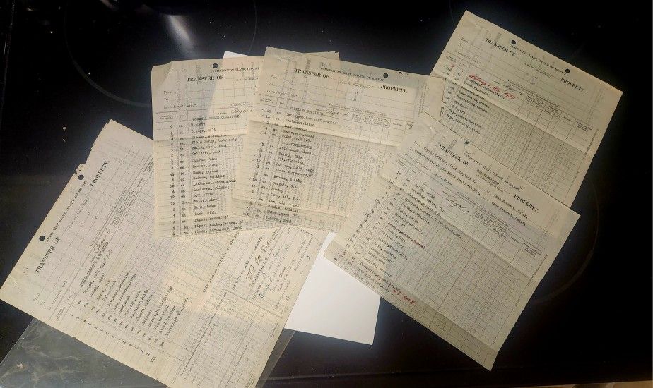 1918 WWI Camp Freemont California Transfer Of Quartermaster Property