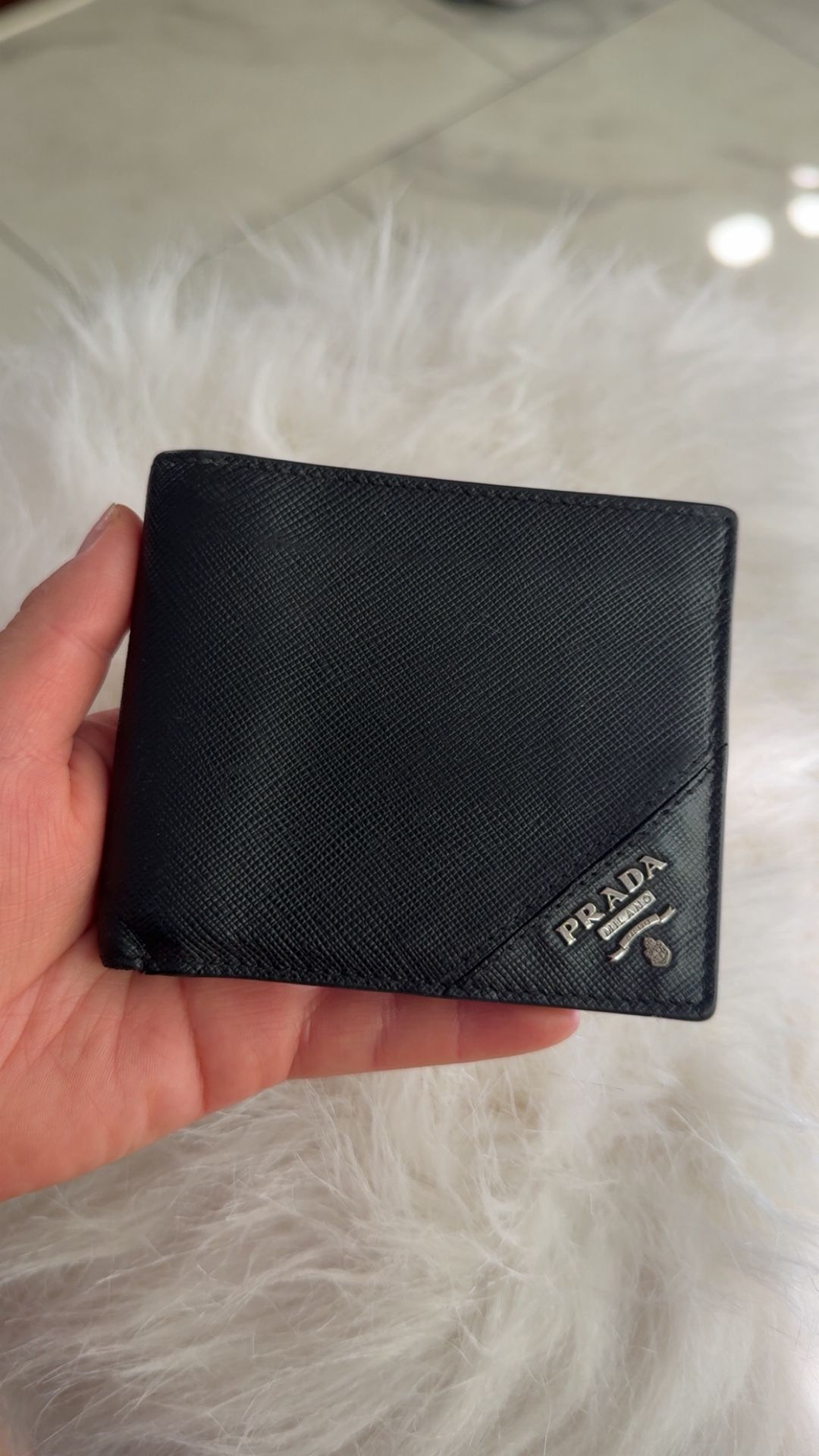 Prada Men Wallet Original, No Receipt Or Bag