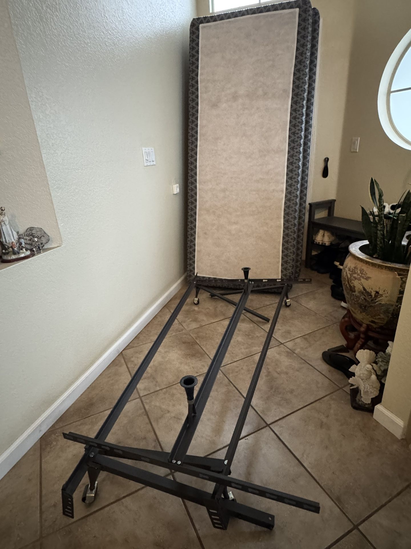 FREE!! 2 Box Springs/Adjustable Metal Bed Frame