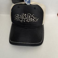 Salt life Black And White Cap