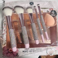 Rhinestone Makeup Brushes 